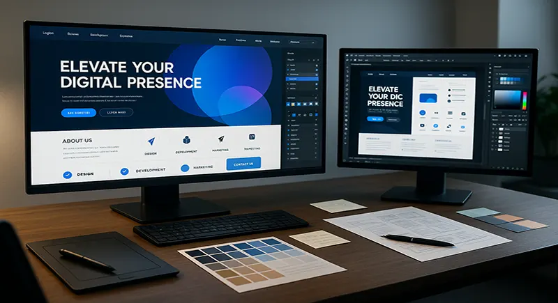 Elevating Digital Presence: The Power of Custom Modern Website Graphics and UI Elements