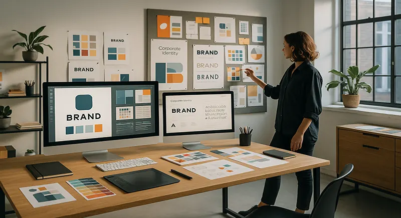 The Strategic Partner: Modern Graphic Design Studio for Corporate Identity